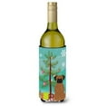 thumbnail image 1 of Carolines Treasures BB4242LITERK Merry Christmas Tree Brindle Boxer Wine Bottle Beverge Insulator Hugger, 1 of 1
