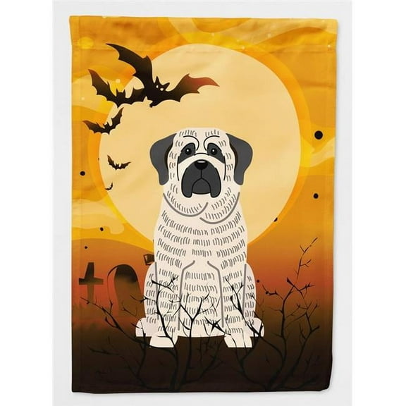 Carolines Treasures BB4282CHF Halloween Mastiff Brindle White Flag Canvas House Size