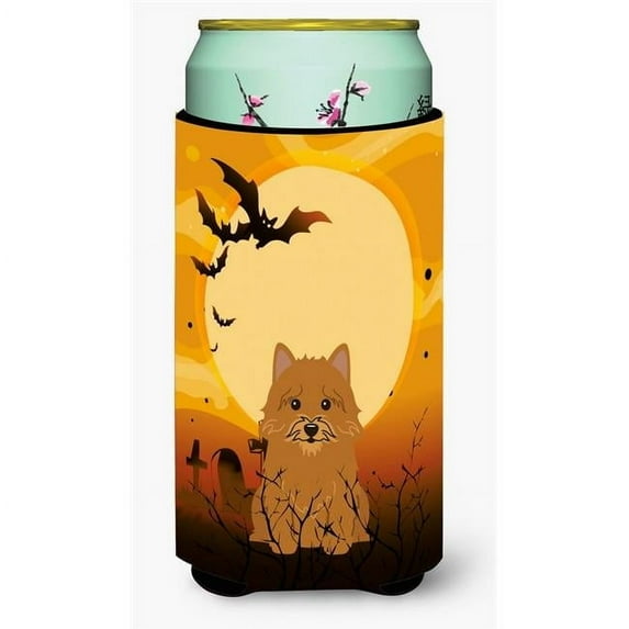 Caroline's Treasures BB4286TBC Halloween Norwich Terrier Tall Boy Beverage Insulator Hugger , Tall Boy, multicolor