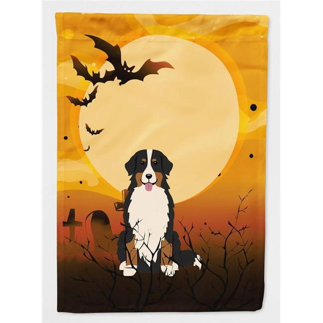 Caroline's Treasures BB4302CHF Halloween Bernese Mountain Dog Flag Canvas House Size , Large, multicolor