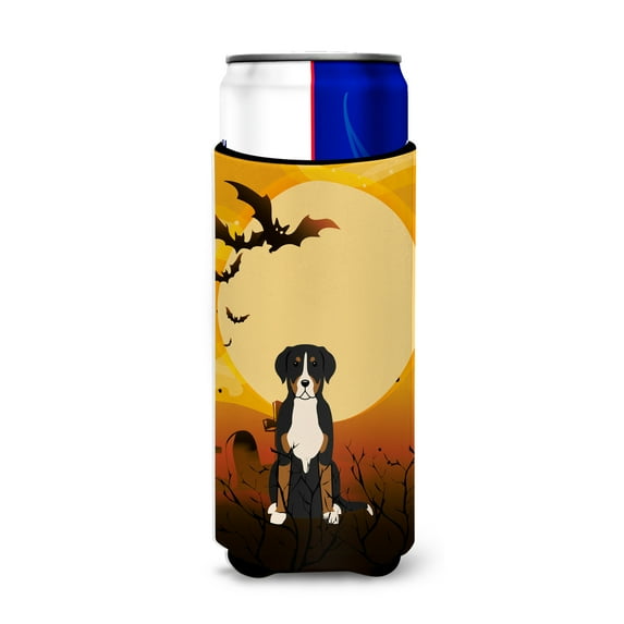 Carolines Treasures BB4303MUK Halloween Greater Swiss Mountain Dog Michelob Ultra Hugger for Slim Cans