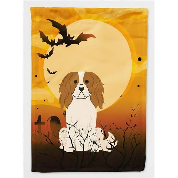 Caroline's Treasures BB4324GF Halloween Cavalier Spaniel Flag Garden Size , Small, multicolor