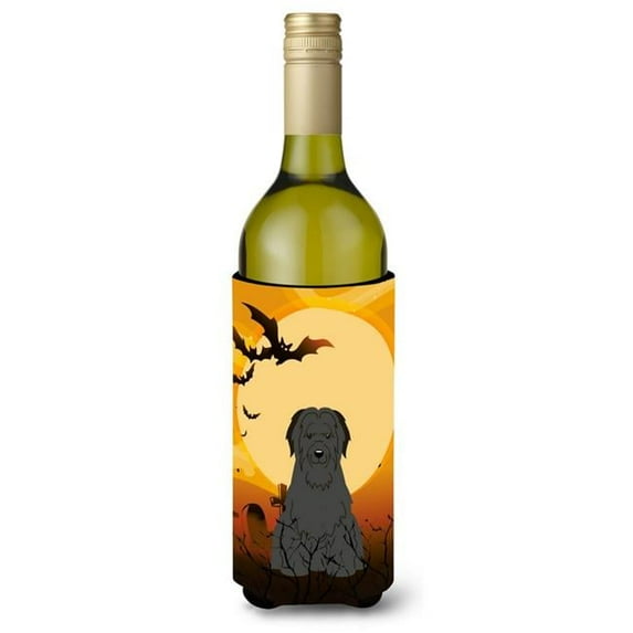Carolines Treasures BB4347LITERK Halloween Briard Black Wine Bottle Beverge Insulator Hugger