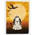 thumbnail image 1 of Carolines Treasures BB4354CHF Halloween Shih Tzu Black & White Flag Canvas House Size, 1 of 4