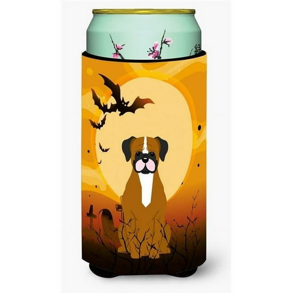 Carolines Treasures BB4382TBC Halloween Flashy Fawn Boxer Tall Boy Beverage Insulator Hugger