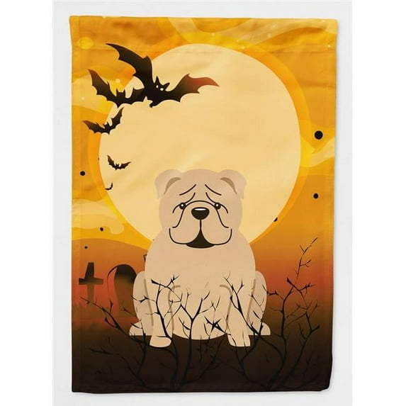 Carolines Treasures BB4390GF Halloween English Bulldog Fawn Flag Garden Size