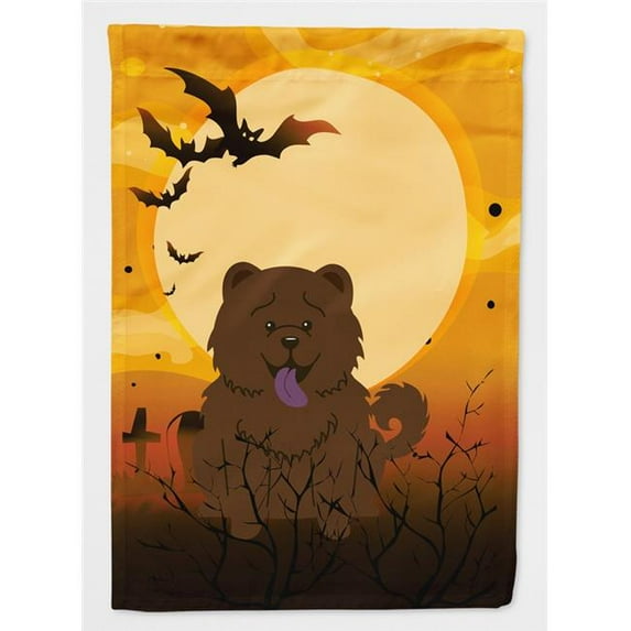 Halloween Chow Chow Chocolate Flag Canvas House Size