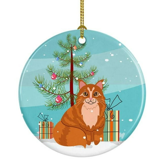 Carolines Treasures BB4423CO1 Maine Coon Cat Merry Christmas Tree Ceramic Ornament