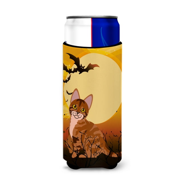 Carolines Treasures BB4456MUK Halloween Sokoke Cat Michelob Ultra Hugger for slim cans Slim Can multicolor