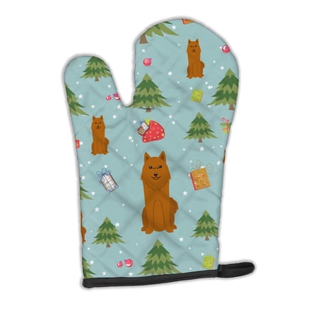 Carolines Treasures BB4682OVMT Christmas Karelian Bear Dog Oven Mitt Large multicolor