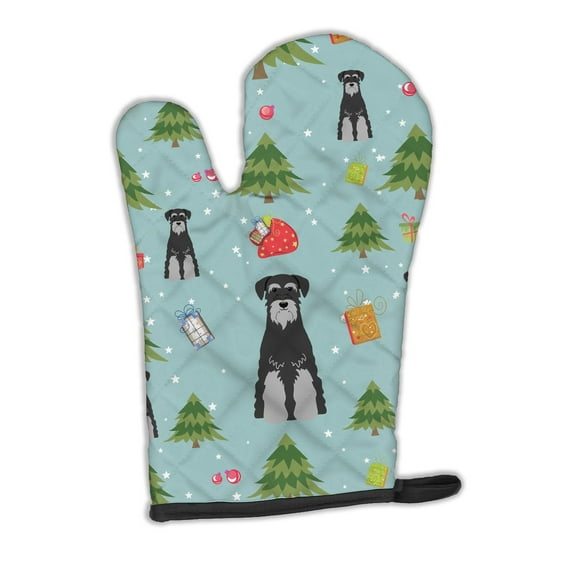 Carolines Treasures BB4694OVMT Christmas Standard Schnauzer Black Grey Oven Mitt Large multicolor
