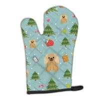 Christmas Pekingnese Fawn Sable Oven Mitt
