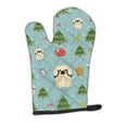 thumbnail image 1 of Christmas Pekingnese Cream Oven Mitt, 1 of 7