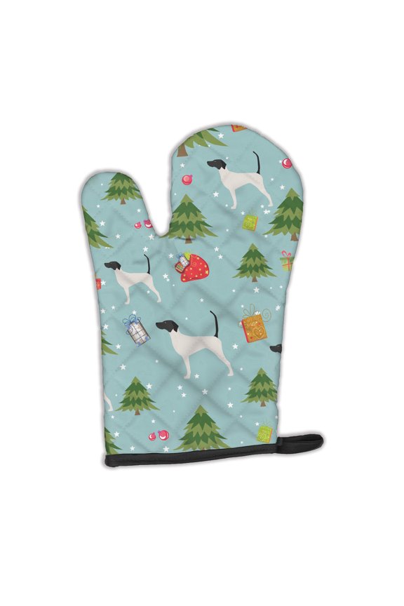 Christmas English Pointer Oven Mitt
