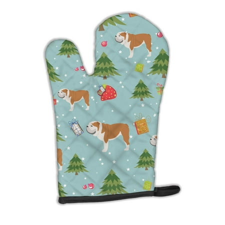 Christmas English Bulldog Oven Mitt
