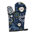 thumbnail image 1 of Carolines Treasures BB5072OVMT Blue Flowers Pekingese Oven Mitt Large multicolor, 1 of 7