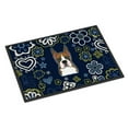 thumbnail image 1 of Carolines Treasures BB5074JMAT 24 x 36 in. Blue Flowers Boxer Indoor or Outdoor Mat, 1 of 4