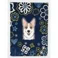 thumbnail image 1 of Blue Flowers Sable Corgi Flag Garden Size BB5104GF, 1 of 2