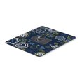 thumbnail image 1 of Carolines Treasures BB5114MP Blue Flowers Black Pug Mouse Pad, Hot Pad or Trivet, 1 of 1