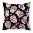 thumbnail image 1 of Carolines Treasures BB5116PW1414 Day of the Dead Black Fabric Decorative Pillow  14Hx14W multicolor, 1 of 4