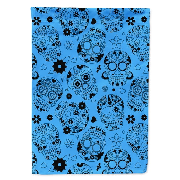 Day of the Dead Red Garden Flag