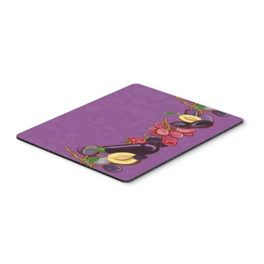 Carolines Treasures BB5132MP Fruits and Vegetables in Purple Mouse Pad Hot Pad or Trivet Large multicolor