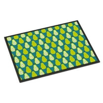 Carolines Treasures BB5138JMAT Pears on Green Doormat 24x36 36"L x 24"W multicolor