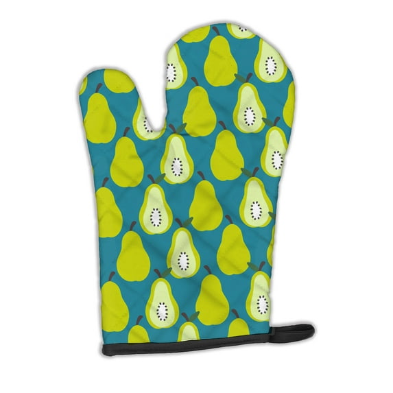 Carolines Treasures BB5138OVMT Pears on Green Oven Mitt Large multicolor