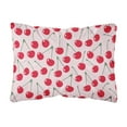 thumbnail image 1 of Carolines Treasures BB5139PW1216 Cherries on Pink Canvas Fabric Decorative Pillow 12H x16W multicolor, 1 of 3
