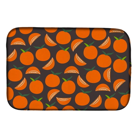 Oranges on Gray Dish Drying Mat