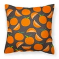 thumbnail image 1 of Carolines Treasures BB5142PW1414 Oranges on Gray Fabric Decorative Pillow  14Hx14W multicolor, 1 of 4
