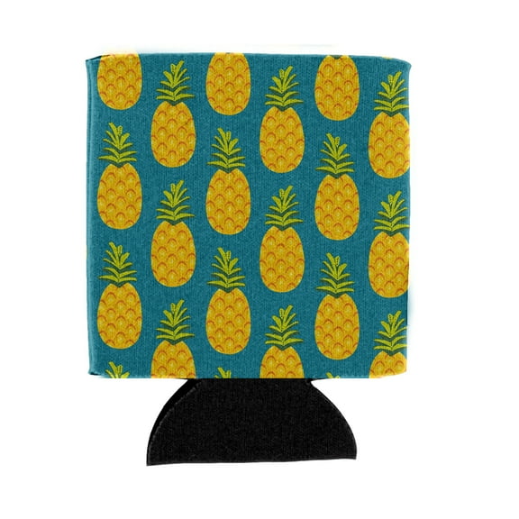 Carolines Treasures BB5145CC Pineapples on Teal Can or Bottle Hugger Can Hugger multicolor