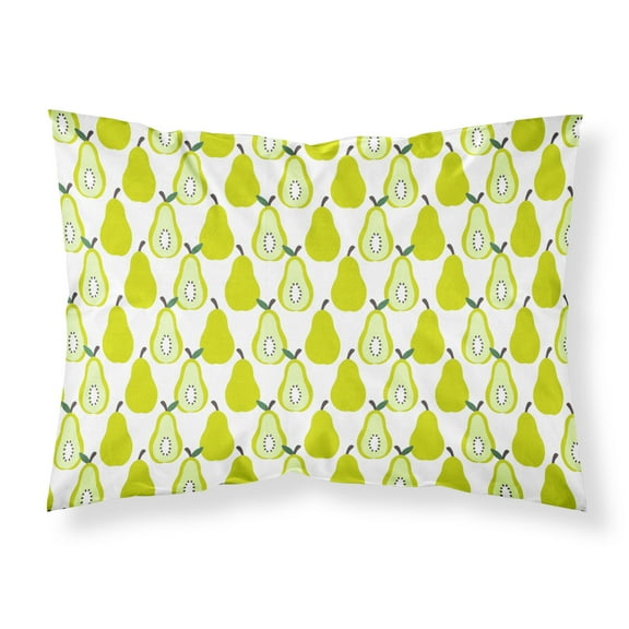 Carolines Treasures BB5147PILLOWCASE Pears on White Fabric Standard Pillowcase Standard multicolor