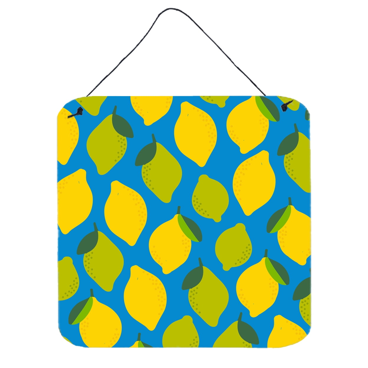 Vibrant Lemons and Limes Aluminum Wall Hanging Print 6x6