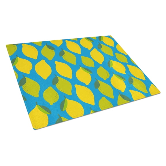 Carolines Treasures BB5150LCB Lemons and Limes Glass Cutting Board Large 12H x 16W multicolor