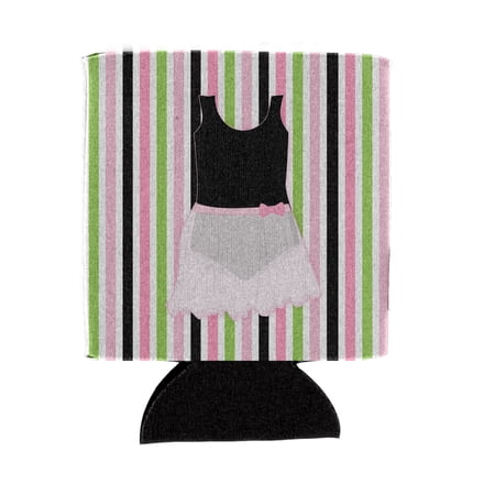 Carolines Treasures BB5154CC Ballerina Leotard and skirt Can or Bottle Hugger Can Hugger multicolor