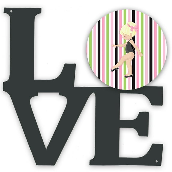 Ballerina Blonde Point Metal Wall Artwork LOVE