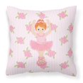 thumbnail image 1 of Carolines Treasures BB5169PW1818 Ballerina Red Front Pose Fabric Decorative Pillow  18H x18W multicolor, 1 of 2