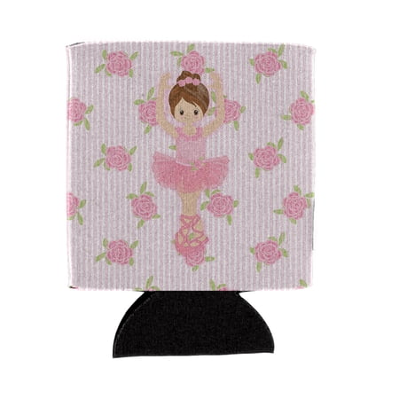 Carolines Treasures BB5173CC Ballerina Brunette Front Pose Can or Bottle Hugger Can Hugger multicolor