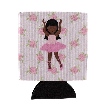 Carolines Treasures BB5180CC Ballerina African American Long Hair Can or Bottle Hugger Can Hugger multicolor
