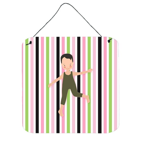 Carolines Treasures BB5182DS66 Boy Dancer Bikatard Wall or Door Hanging Prints 6x6 multicolor