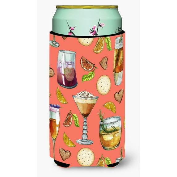 Carolines Treasures BB5201TBC Drinks and Cocktails Salmon Tall Boy Beverage Insulator Hugger Tall Boy multicolor