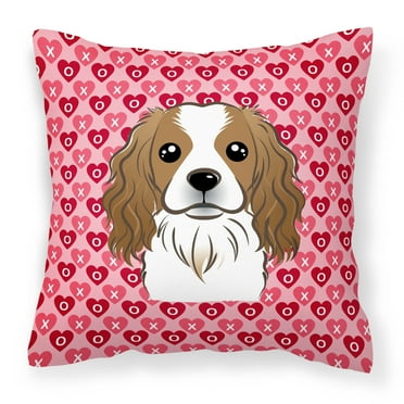 Carolines Treasures BB5294PW1414 Cavalier Spaniel Fabric Decorative Pillow, 14Hx14W, multicolor