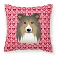 thumbnail image 1 of Carolines Treasures BB5312PW1818 Sheltie Fabric Decorative Pillow 18HX18W multicolor, 1 of 2