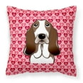 thumbnail image 1 of Carolines Treasures BB5313PW1818 Basset Hound Fabric Decorative Pillow 18HX18W multicolor, 1 of 2