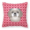 thumbnail image 1 of Carolines Treasures BB5320PW1414 Gray Silver Shih Tzu Fabric Decorative Pillow, 14Hx14W, multicolor, 1 of 4