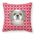 thumbnail image 1 of Carolines Treasures BB5320PW1818 Gray Silver Shih Tzu Fabric Decorative Pillow 18HX18W multicolor, 1 of 2
