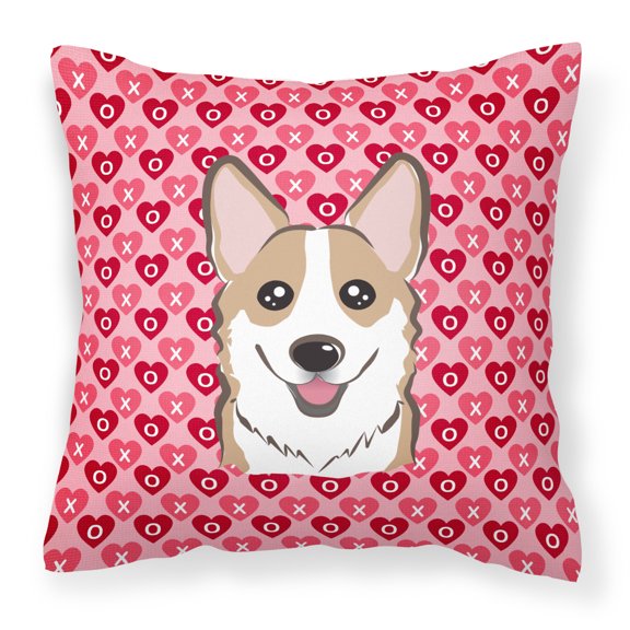 Carolines Treasures BB5323PW1818 Sable Corgi Fabric Decorative Pillow 18HX18W multicolor