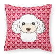 thumbnail image 1 of Carolines Treasures BB5327PW1414 White Poodle Fabric Decorative Pillow, 14Hx14W, multicolor, 1 of 4