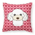 thumbnail image 1 of Carolines Treasures BB5327PW1818 White Poodle Fabric Decorative Pillow 18HX18W multicolor, 1 of 2